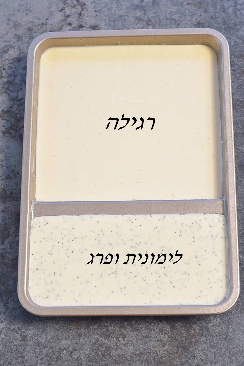 עוגת גבינה בשני טעמים